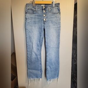 J Crew Women's Light Blue Jeans, Demi Boot Crop, Size 27